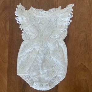 Pompom Sleeveless Romper